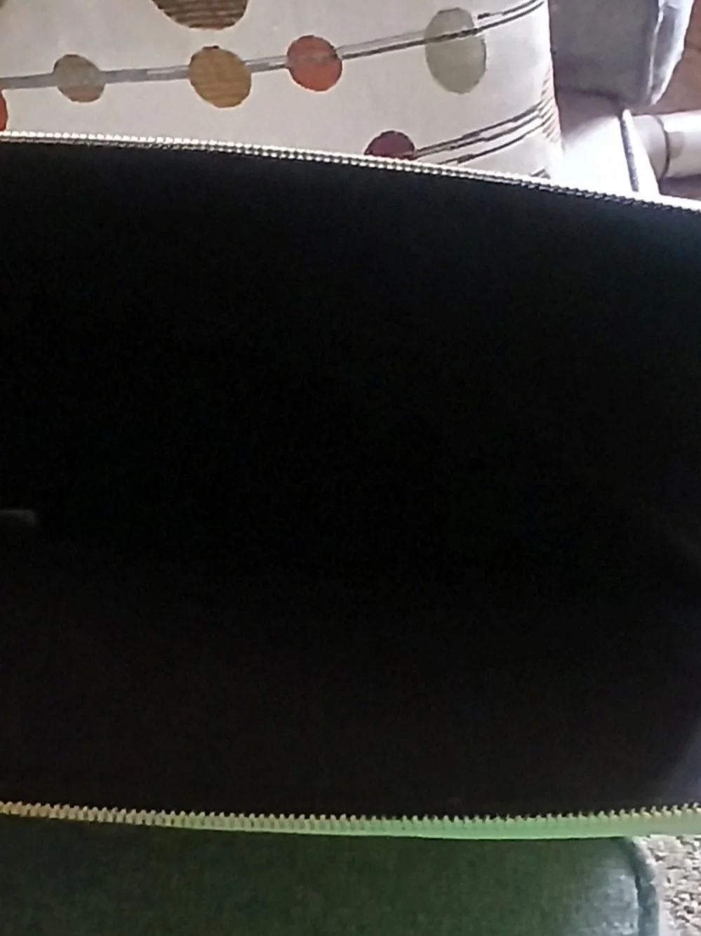 kate spade White Textured Saffiano Clutch with Gold Logo Plate 14x10